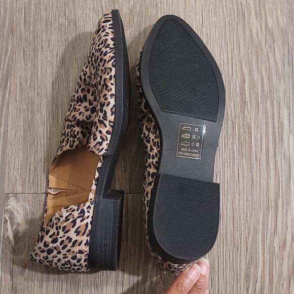 Qupid Womens Cheetah Print Flats size 6 - Picture 3 of 7